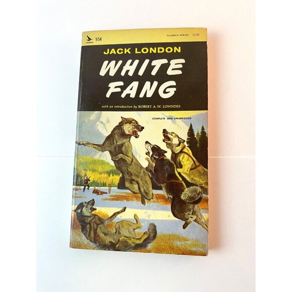 WHITE FANG Jack London 1964 Classics Series AIRMONT CL36 Vintage Paperback - Picture 1 of 6